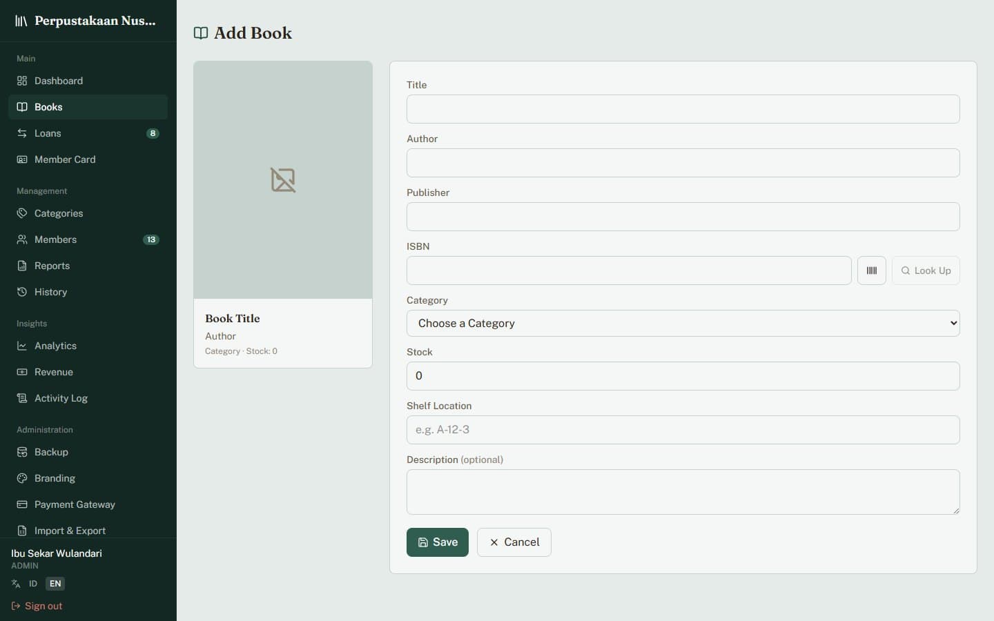 ISBN auto-fill in PixaLibs