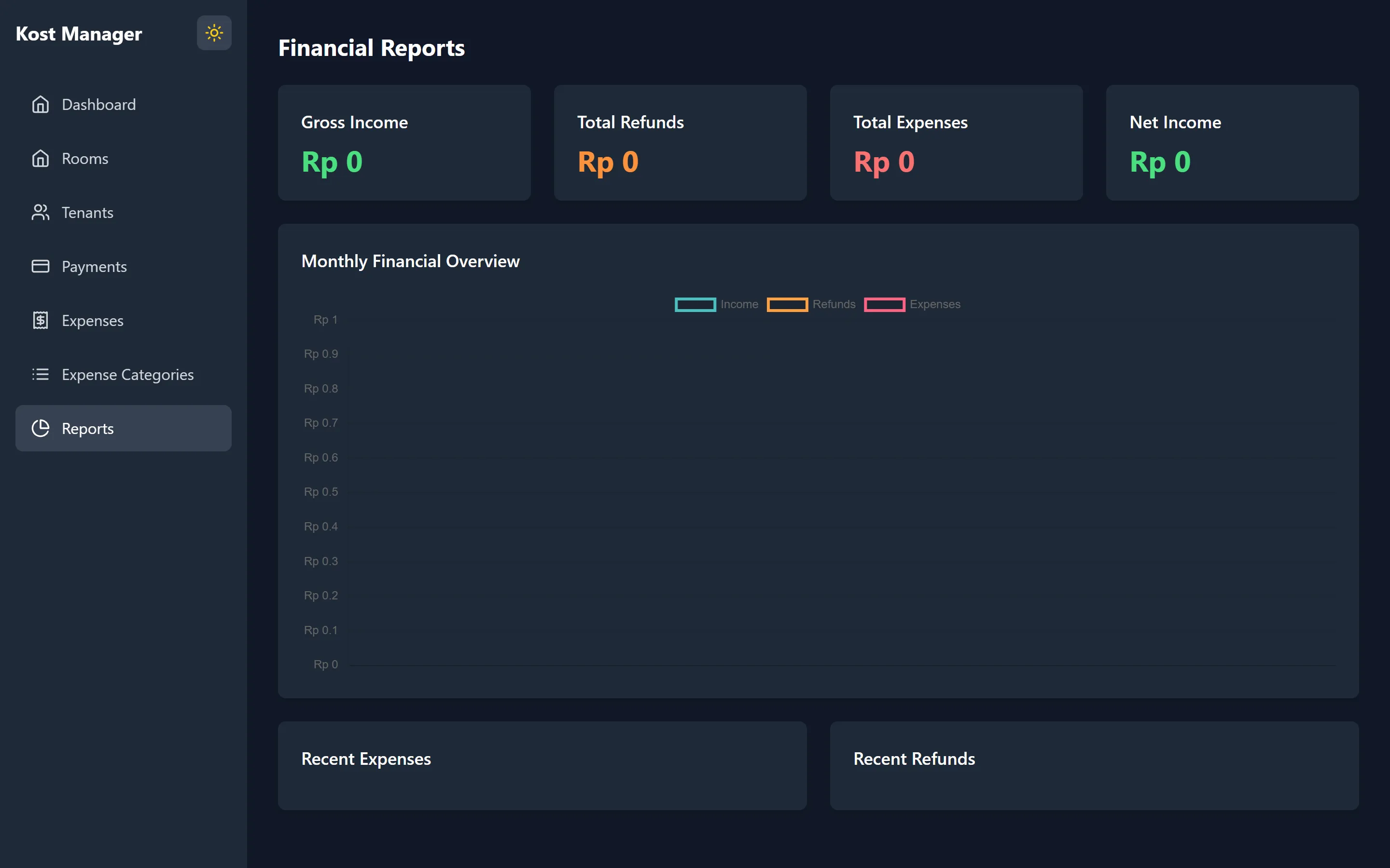 Kost Management App screenshot